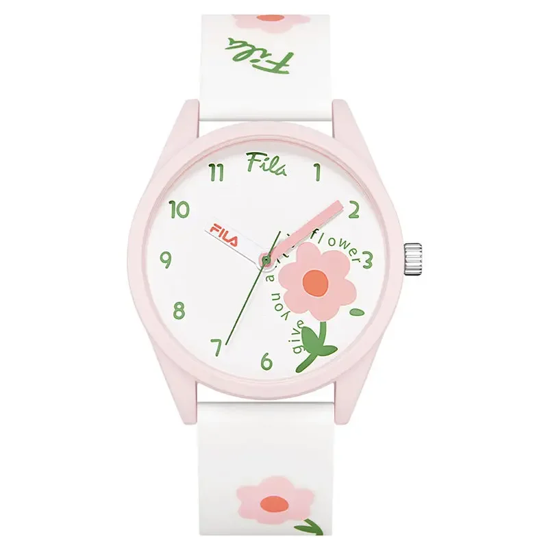 الأصلي FILA ساعة إلكترونية موضة كاميليا طبعة محدودة الاتجاه مقاوم للماء طالب سيليكون الساعات 6465
