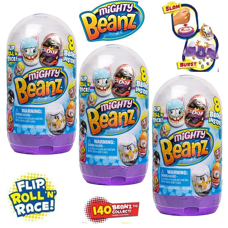 Originale Mighty Beanz Toy Anime Figure sorpresa uova giocattolo borsa cieca scatola misteriosa sorpresa capsula giocattolo Roly-poly gioco regalo di compleanno