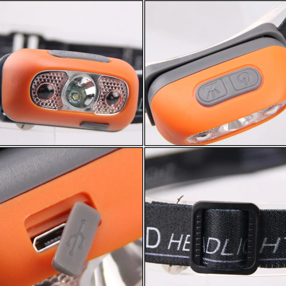 

Smart Motion Sensor Led Headlamp Rechargeable Bright Camping Flashlight For Outdoor Sports Hiking Running Biking Caving Hunting