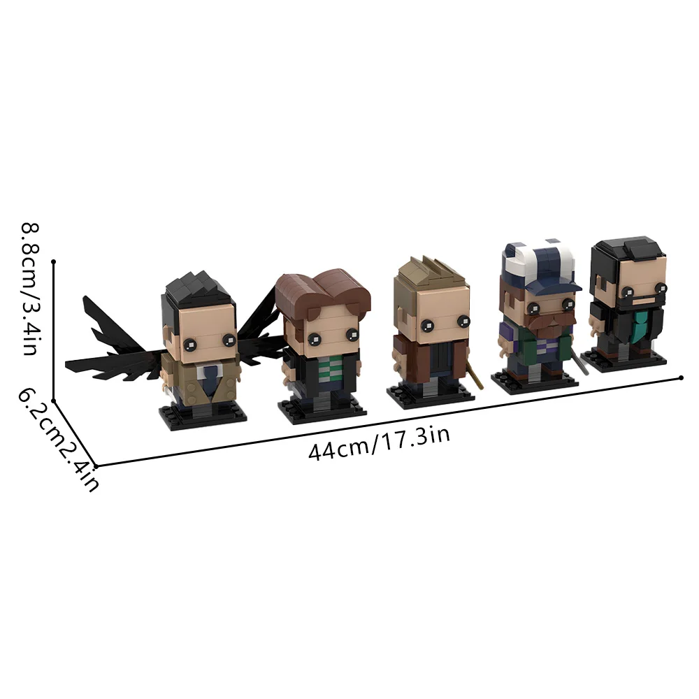 MOC Bovennatuurlijke Figuur Bouwstenen Model Bovennatuurlijke Sam Winchester Actiefiguren Bricks Montage Speelgoed Kinderen Verjaardagscadeau