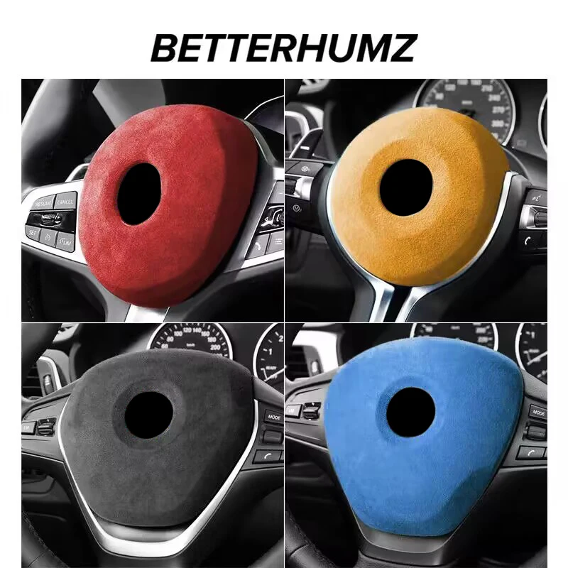 For BMW F20 F30 G20 G30 F31 F32 F36 F40 F34 F48 Made of Alcantara Wrap Steering Wheel Cover Trim Car Interior Tuning Accessories