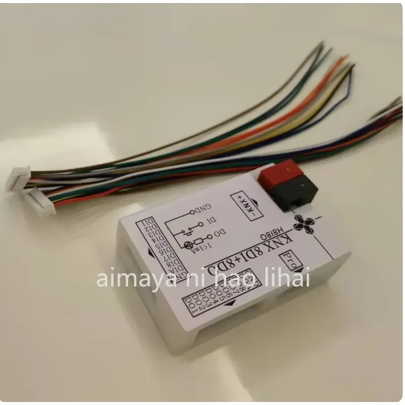 KNX 8DI 8DO Input Output Module Smart Home Automation Switch Relay Control Panel Compatible with KNX System