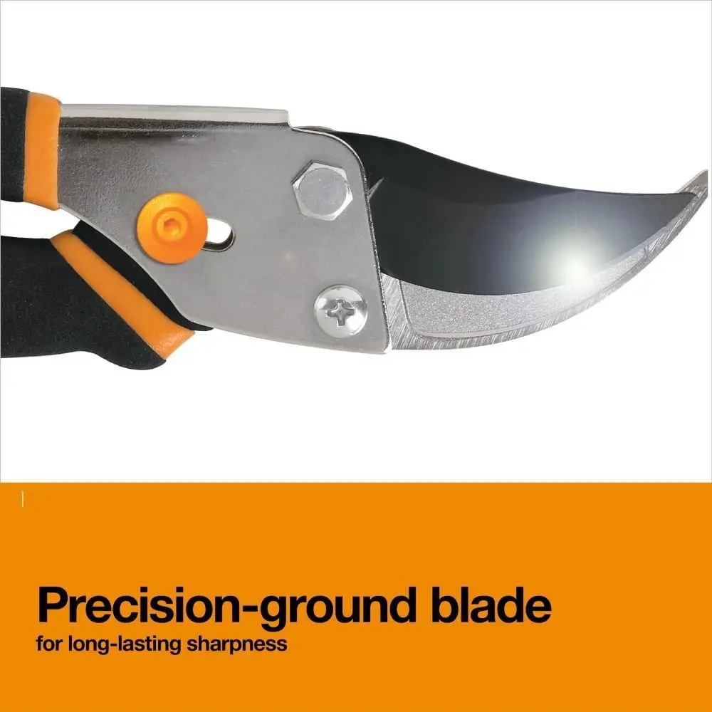 5/8-Inch Cut Capacity Bypass Pruning Shears Sharp Steel Blade Rust Resistant Garden Clippers Garden Clearance Tool