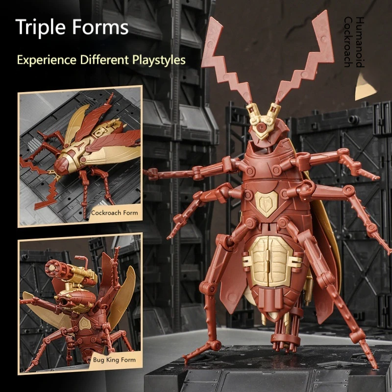 New DIY Assembly Skeleton Action Figure Cockroach Building Block Model Creative Decompression Desktop Decoration Toy