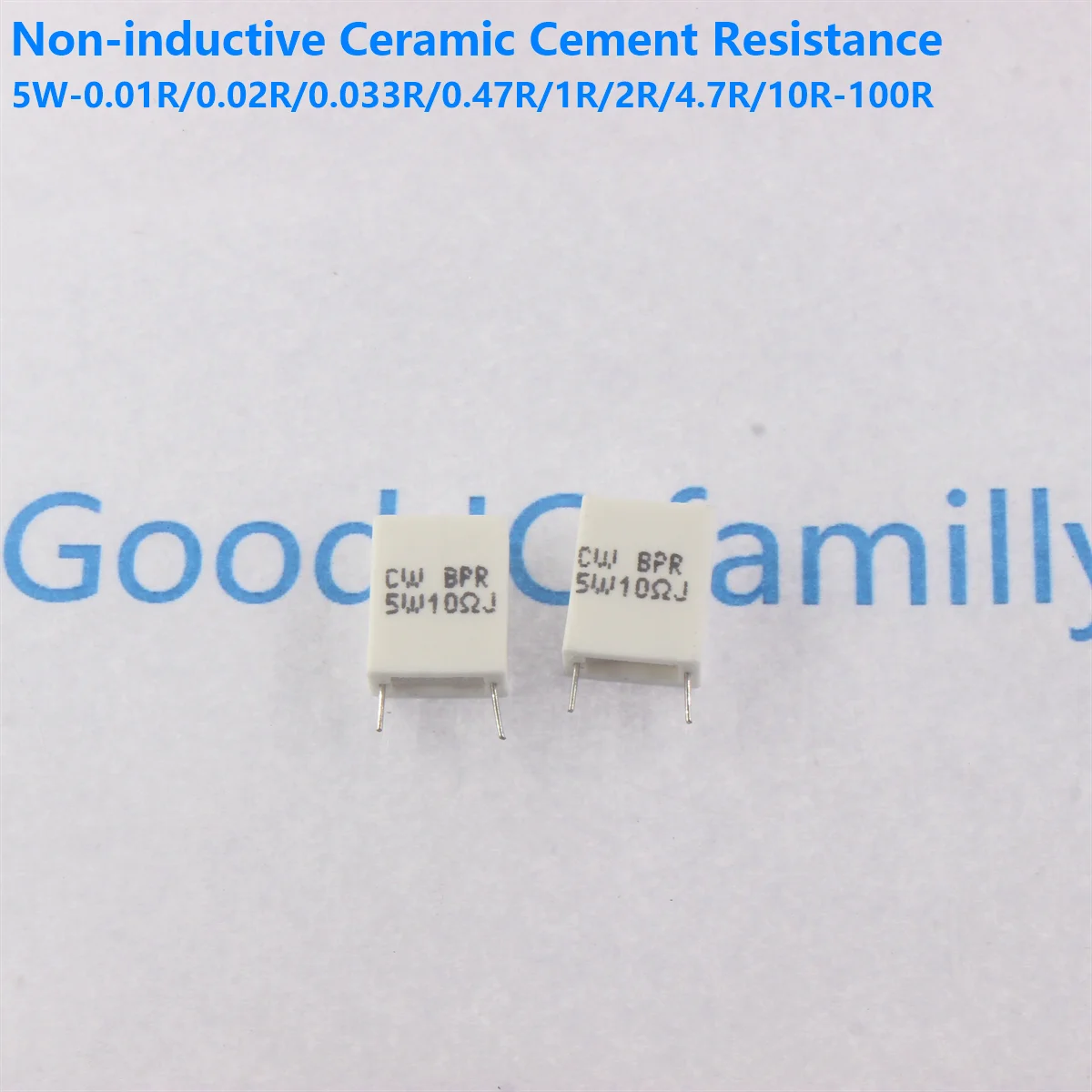 

10 шт. BPR56 5 Вт неиндуктивное сопротивление керамического цемента 0,01R 0,015 0,022 0,025 0,02 0,33 0,47 0,05 0,1 0,15 0,2 0,25 0,5 1 Ом