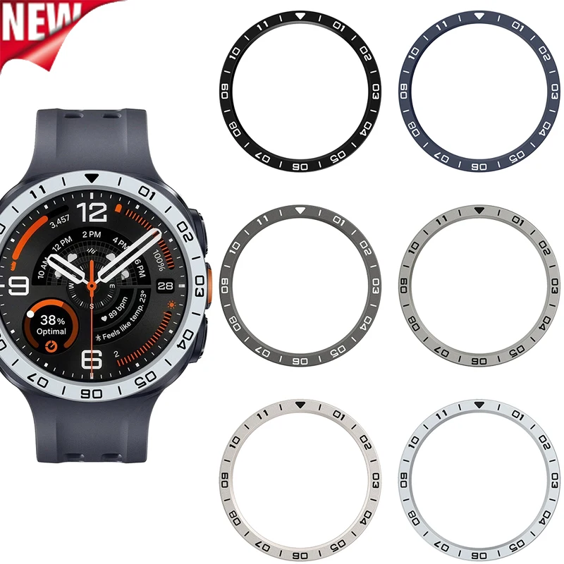 PC Ring Bezel Cover for Samsung Galaxy Wacth Ultra 2 Smartwatch Adhesive Bumper Time Ring Case Decorate Watch Accessories
