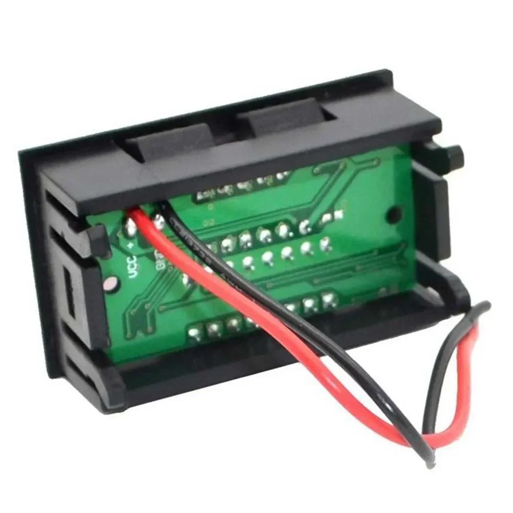 User Friendly LED Digital Voltmeter For Cars Motorcycles And Marine Vehicles Clear Display With Red And Green Power Bars
