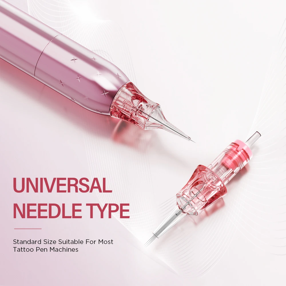 10PCS Universal Tattoo Needle Cartridges terilized & Universal, 0.18/0.25/0.30/0.5mm (ST/MT/LT/MTS/NANO) Tattoo Kit for Artists
