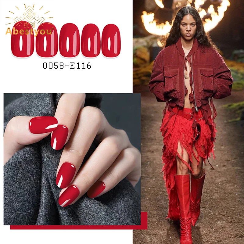 

Abestyou, 24 шт./упак., наборы акриловых ногтей с полигелевыми наклейками и наборами инструментов для пилочек, длинные многоразовые принадлежности для искусственных ногтей