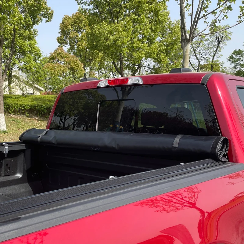 High Quality Soft Retractable Roll‑Up Tonneau Cover for F150 6ft Bed 2016‑2023 Waterproof Pickup