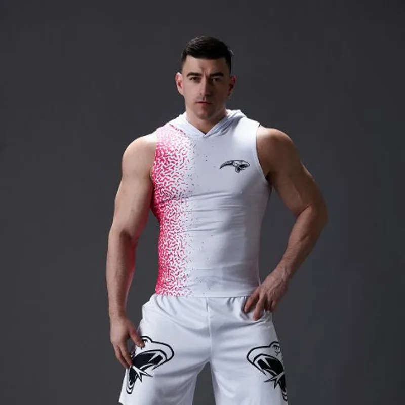 BeastKingdom باتمان سوبرمان الإبداعية مقنعين ضيق التدريب تانك الأعلى الكرتون أنيمي الطرفية اللياقة البدنية أكمام تي شيرت رياضي