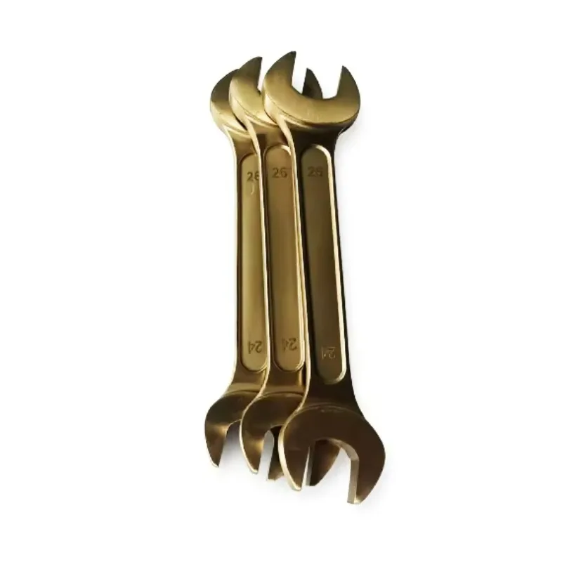 Fireproof flower sparkless beryllium copper double opening wrench industrial die forging