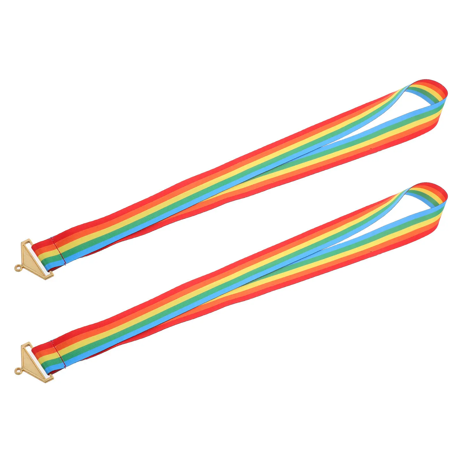 

2 шт. ленты для медалей, элегантные металлические шнурки, удобные ленты на шею для спорта, студентов, выпускных и соревнований