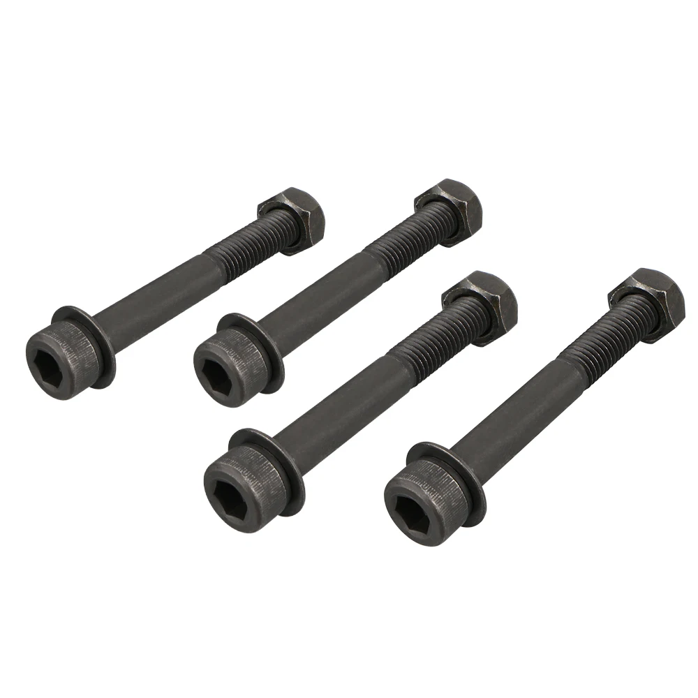 NICECNC ATV For Yamaha YFZ450R 2009-2022 2012 Upper Lower A-arm Bolts Left Right 12 Dust Caps Parts High-hardness Carbon Steel