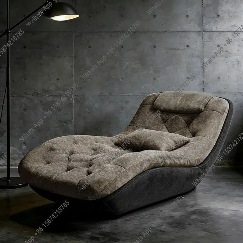 cf Lazy sofa concubine chair zero gravity can lie down and sleep living room high-end fabric sofa light luxury balcony comfortab