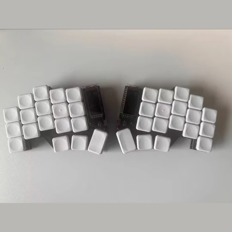 Kit de Teclado Mecânico Sem Fio Temper Choc Personalizado com Troca a Quente, Controlador Nano e Firmware ZMK para Jogos e Escritório