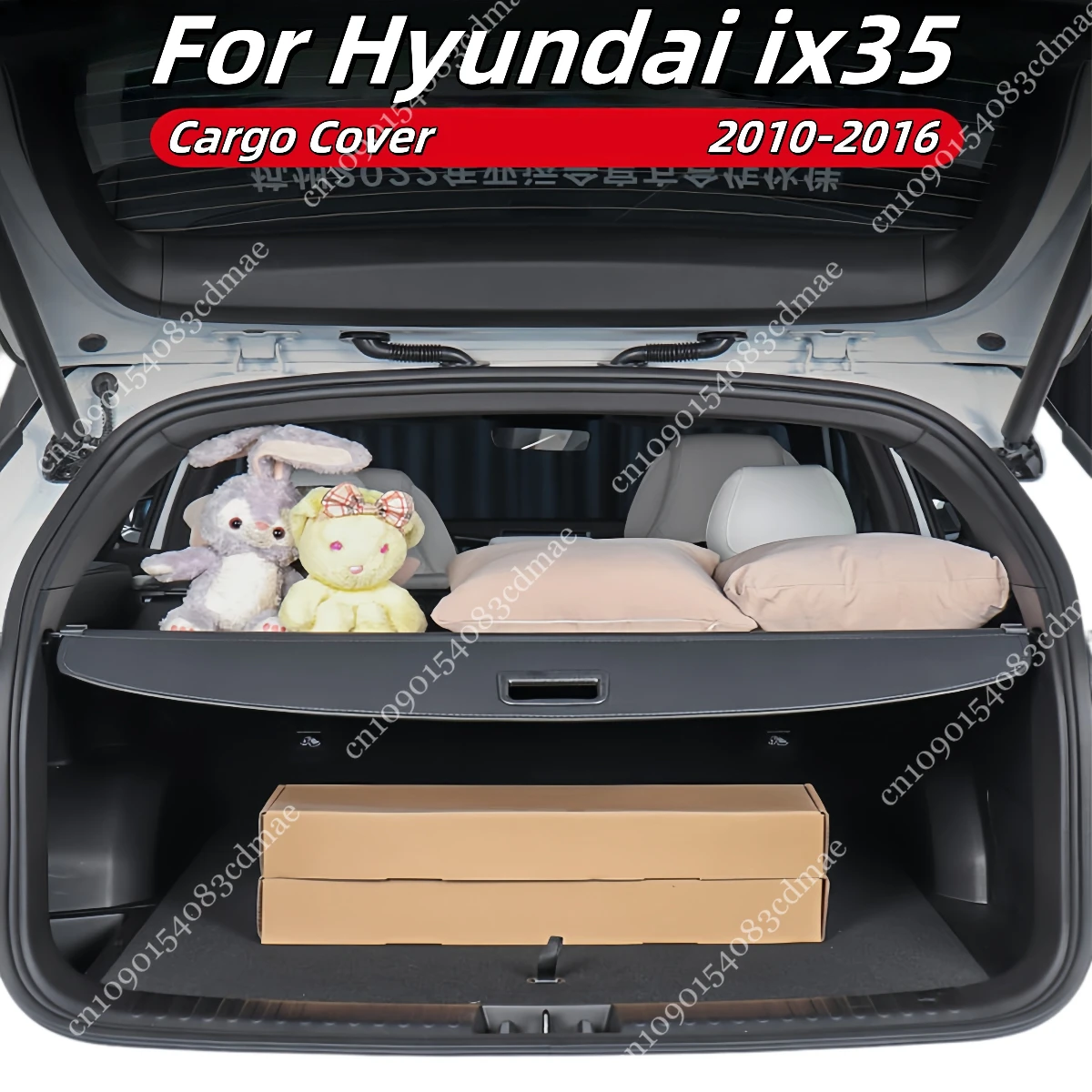 

Задний багажник, чехол для Hyundai ix35 2010 2011 2012 2013 2014 2015, кожаный холст, выдвижные стойки, занавеска, защитный щиток