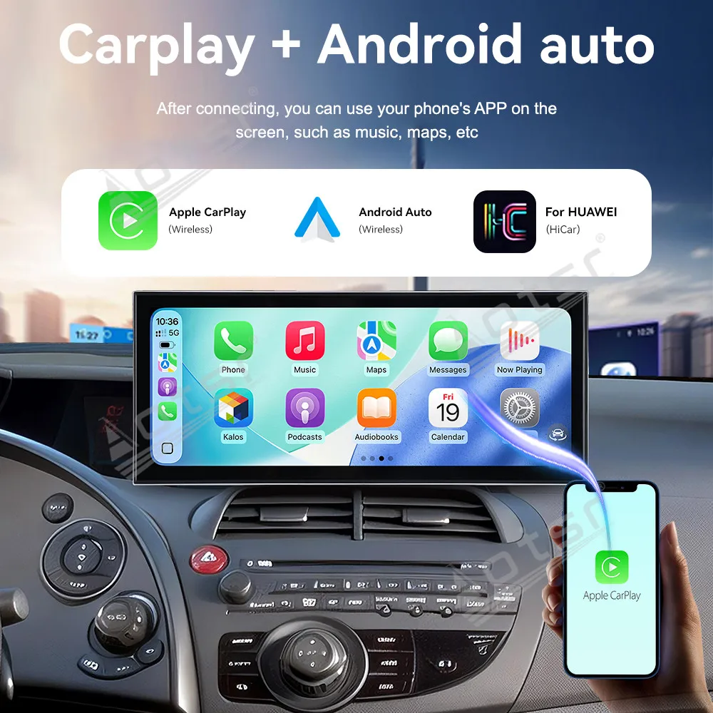 

CarPlay 15.8'' Android 15 для Honda Civic 1996-2001, автомобильные гаджеты, GPS-навигация, мультимедийный проигрыватель с HD-экраном
