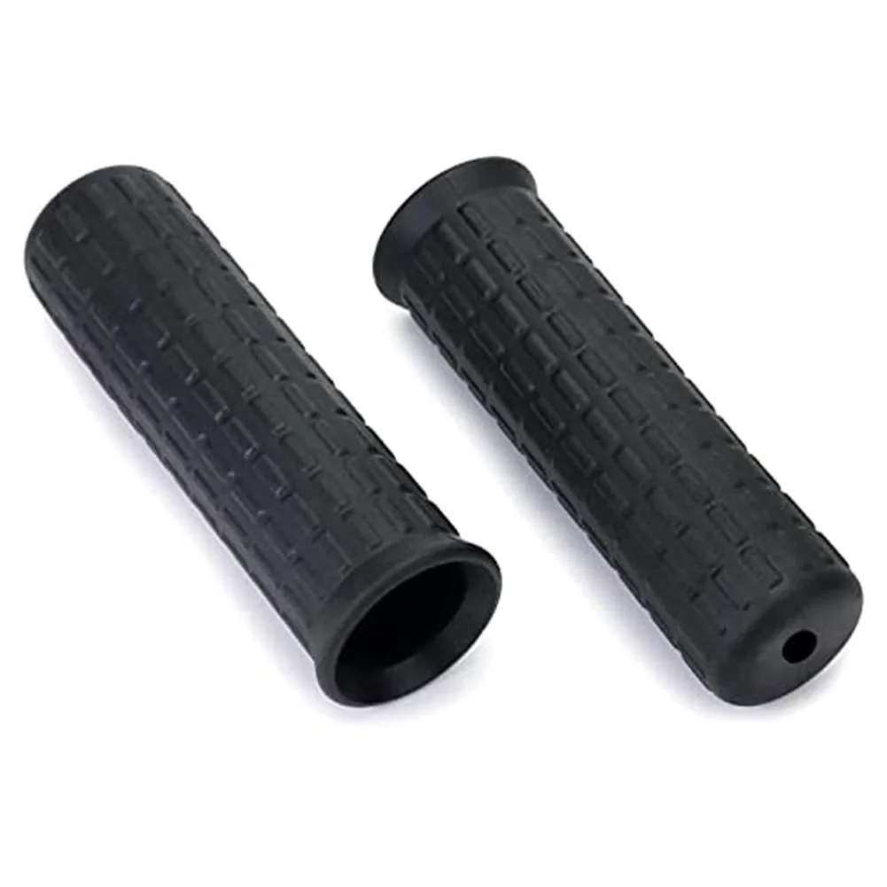 2Pcs Wheelbarrow Rubber Handles Round Tubes Black Replacement Handles 122x42mm Rubber Handle Cover Drum Trucks Hand Trucks Tools