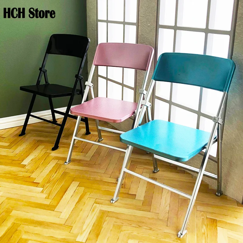 1:6 ミニカラフルな折りたたみ椅子モデルプラスチック椅子ドールハウスファッションレジャーチェアおもちゃ人形ミニチュア DIY アクセサリー装飾