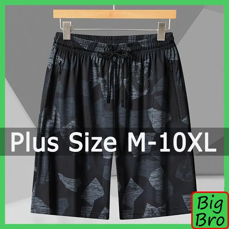 Summer Men Shorts Plus Size11XL Male Loose Elastic Waist Casual Sport Shorts Pants Running Fitness Pants Beach Shorts