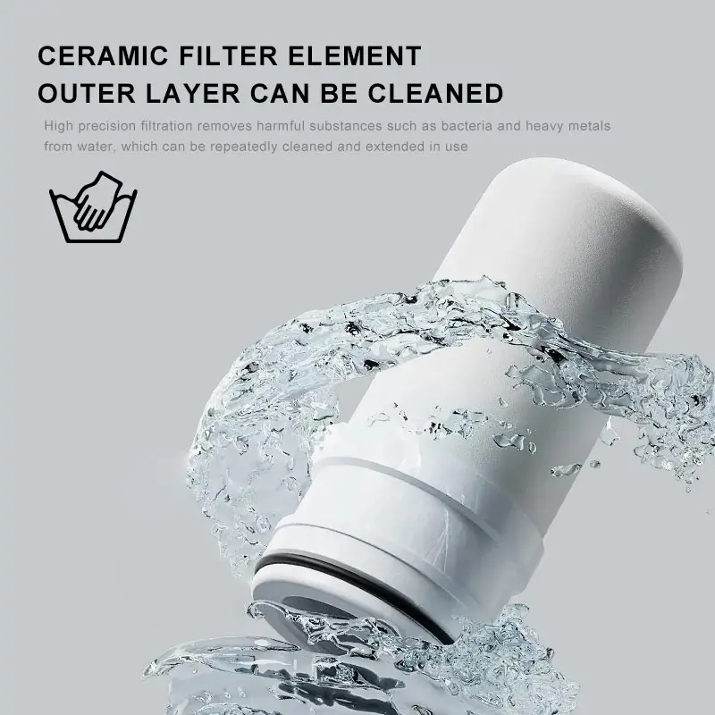 Water Purifier Stopcock Household Splash Prevention Filter Ceramic Filter Element Physical Filtration Kitchen Faucet Accessory