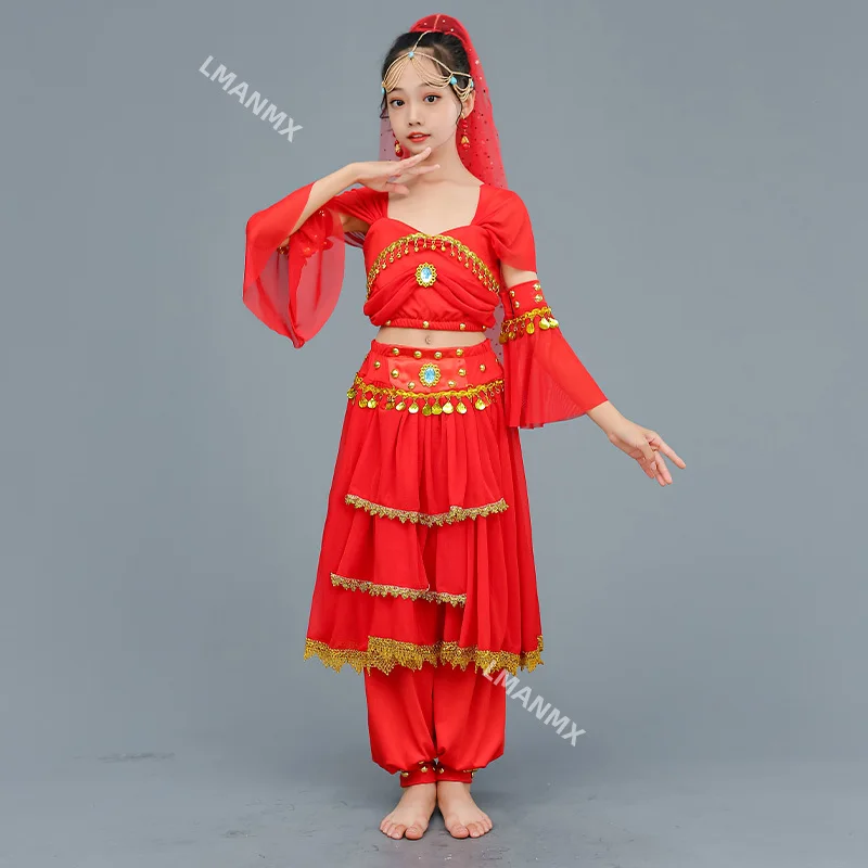 子供用新疆敦煌女性用エキゾチック民族舞踊衣装ジャスミンプリンセススカート
