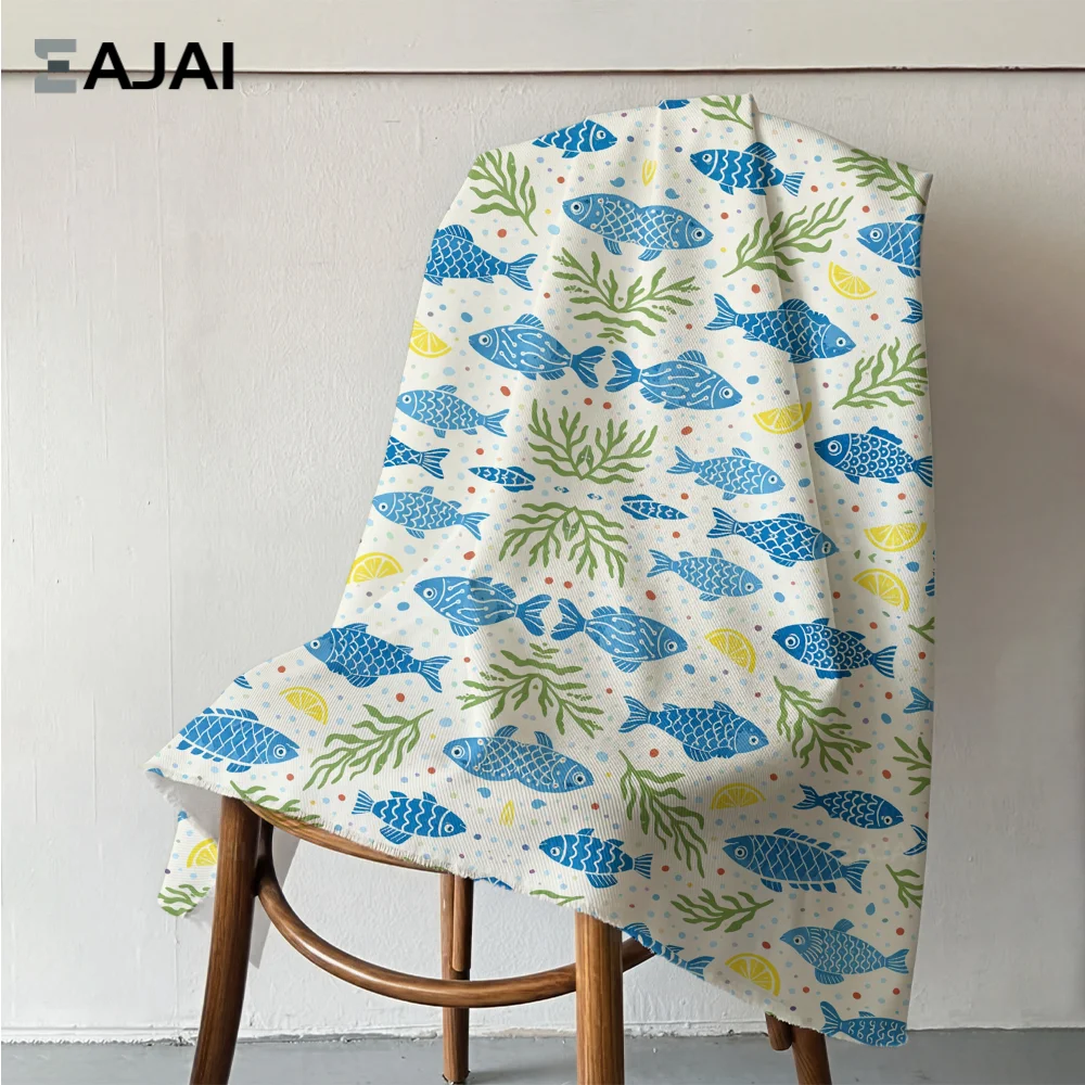 

Eajai Cotton Fabric Dress Sewing Quilting Patchwork Vintage Newspaper Print DIY Craft Cloth Soft Textile