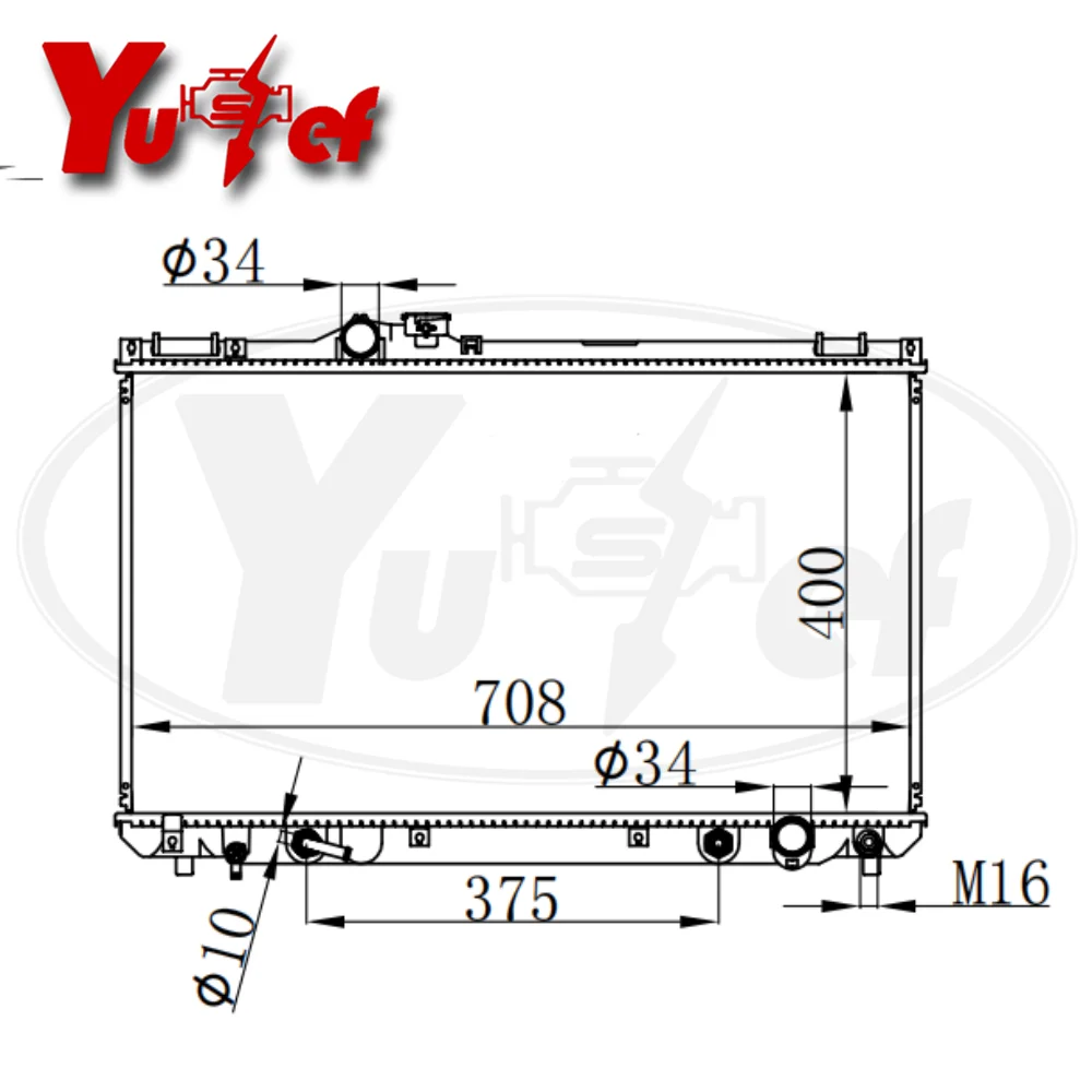 All Aluminum Radiator Fit For Toyota JZX110 Verossa Mark 2 1JZ-GTE