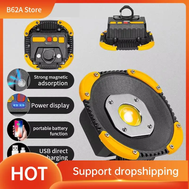 

B62A Перезаряжаемый светодиодный фонарь COB, многофункциональный портативный фонарик с рабочим освещением, открывалка для бутылок, идеально подходит для кемпинга