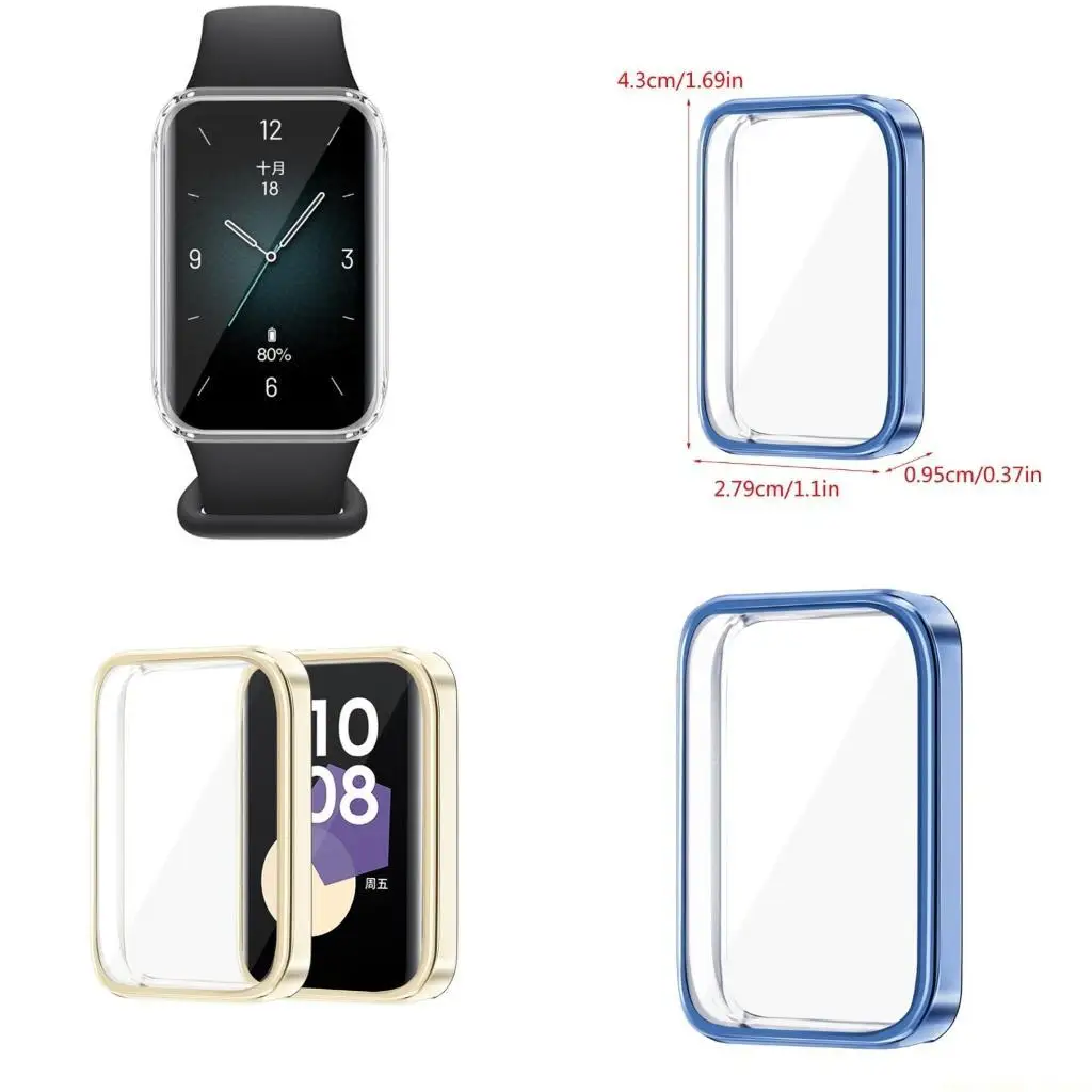 

F62C Upgraded Protective Cover Scratch resistant Watch Housing Case for Watch Band 9