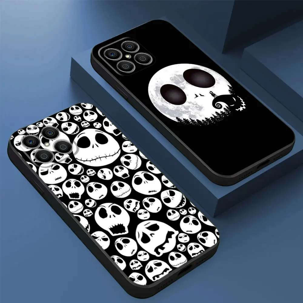 Case For Huawei Honor X8 8X X9a X7 X6a X6 90 Pro 70 P50 P20 Lite P40 P30 X8a P60 Phone Cover Jack Nightmare Before Christmas