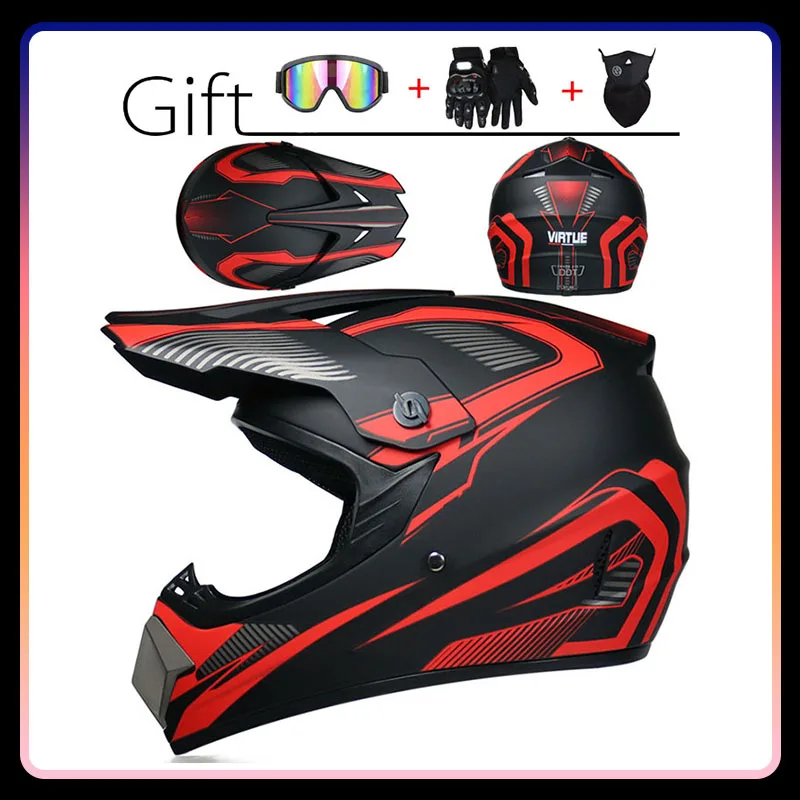 

Motorcycle Off Road Helmet ATV Off-road Vehicle Downhill Mountain Dirt Bike Racing Motocross Helmet Cross Capacete Full Helm DOT