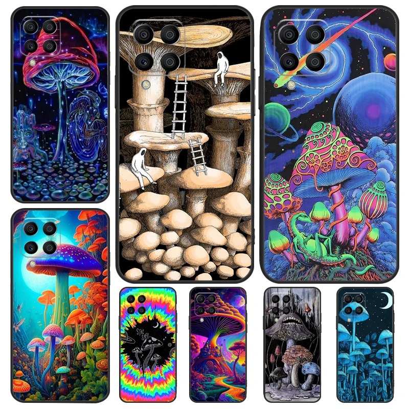 Weird Trippy Mushroom For Samsung Galaxy M13 M23 M33 M53 M21 M31 M51 M30s M20 M12 M32 M52 M14 M34 M54 Phone Case