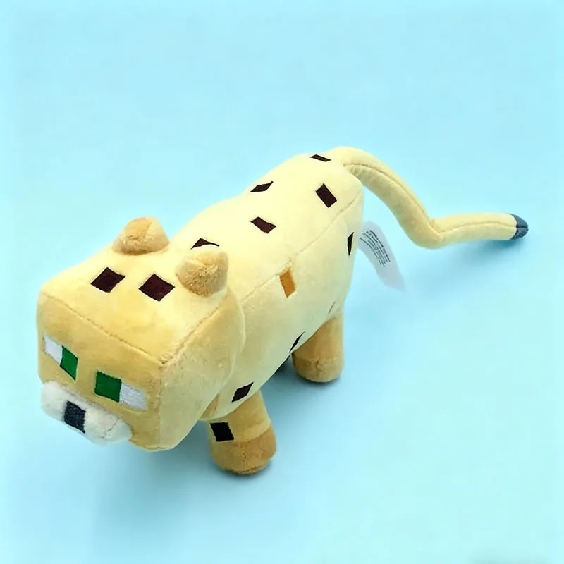Ocelot-muñeco de gato amarillo de peluche suave para niños, juguetes, regalo para niños, Animal de peluche coleccionable de 45cm