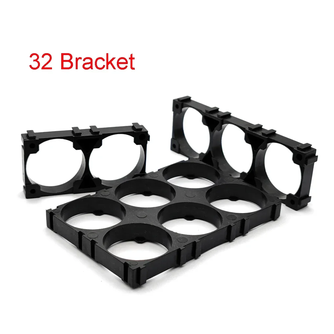 32650 32700 32900 Battery Case Holder Bracket Cell Safety Anti Vibration Plastic Brackets Batteries Connection Seat 1x2 1x3 2x3