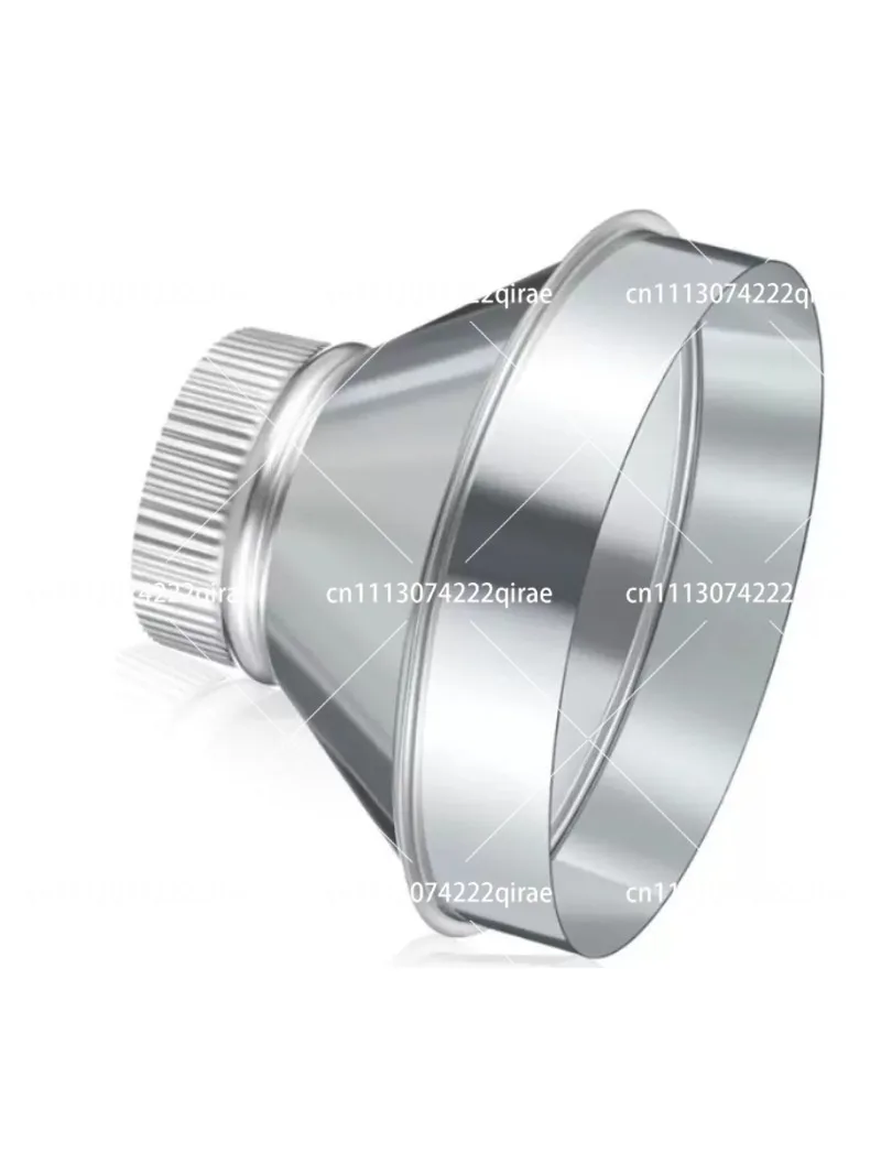 Air duct joint Φ 152- Φ 254mm exhaust ventilation adapter, galvanized white iron sheet variable diameter big and small head