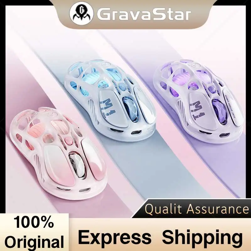 

Игровая мышь GravaStar Mercury M1 Pro, легкий магниевый сплав, 26 000 DPI, сенсор PAW3395DM, 5 программируемых кнопок