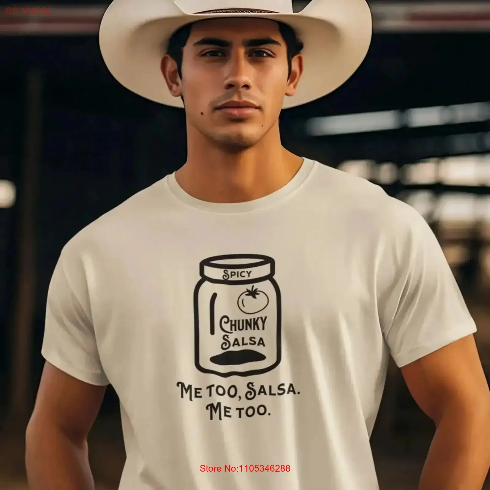 Camiseta Spicy Chunky Salsa Me Too, Orgullo Latino, Divertida, Viral, 3 Colores, Vintage, Lavada, Cómoda, Elegante, Transpirable, para Hombre