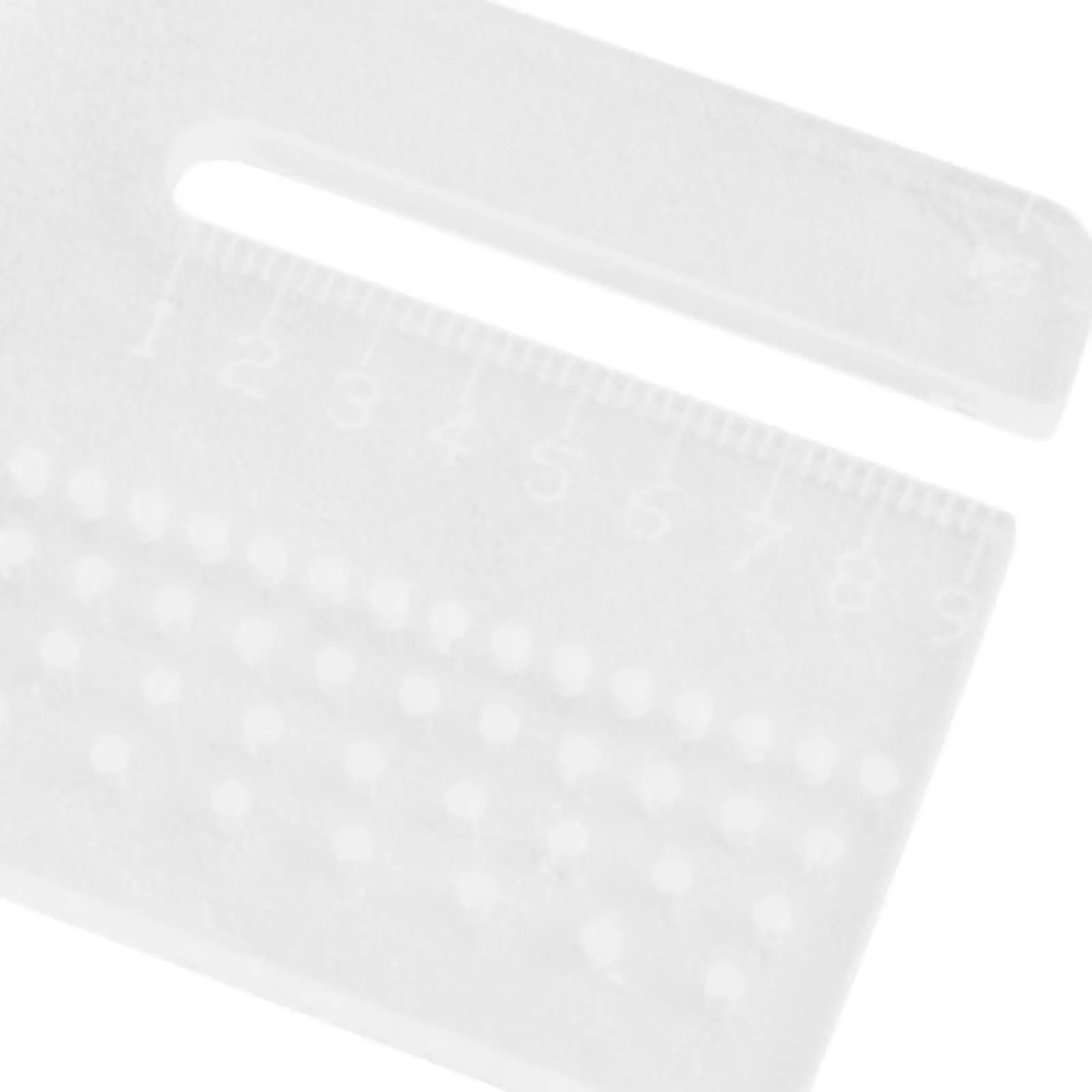 Leather Punching Ruler Auxiliary Easy to Use Transparent Multifunction Stencil Template Distance Ruler Rounded Equipment