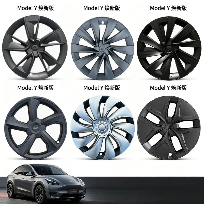 For Tesla Model Y 3 Juniper 2025 2026 18 19 20 Inch Wheel Covers Hub Caps 4PCS