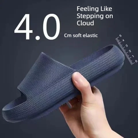 Ultra-soft Indoor outdoor Men's and Women's Slippers Thick-soled Couple's Flip-flops for Indoor and Outdoor Use House Slippers