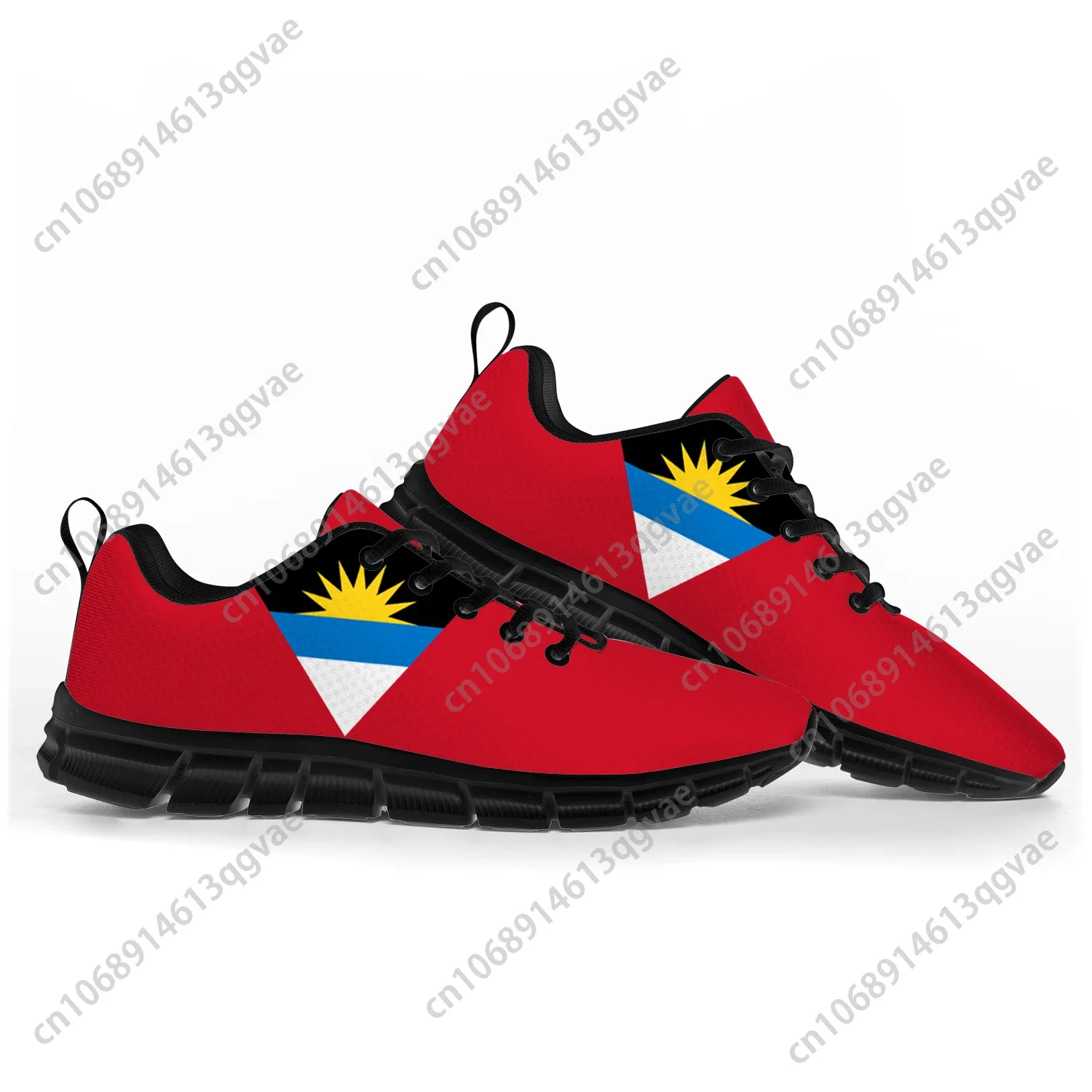 Antigua dan Barbuda sepatu olahraga bendera pria wanita remaja anak-anak Sneakers kasual kustom kualitas tinggi sepatu pasangan