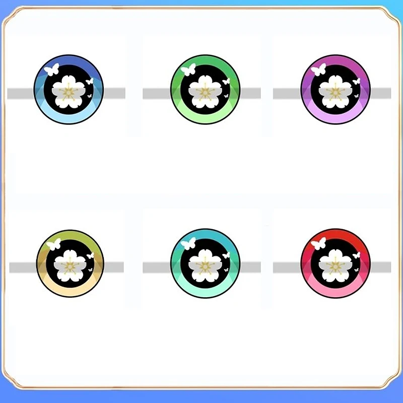 Fursuit مقلة العين تأثيري حلي فروي البدلة Kigurumi سماعات اكسسوارات الحيوان الغبار صافي الطباعة العين تلميذ ملحق الكرتون