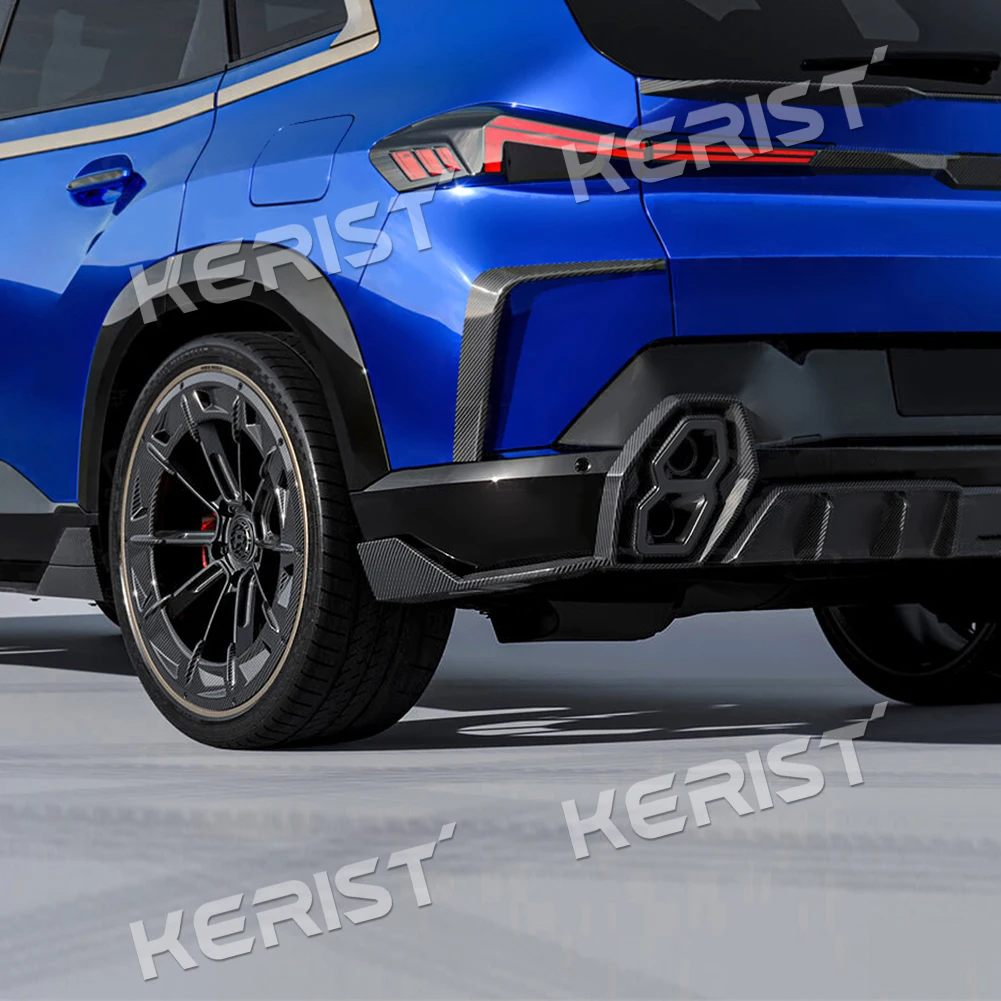 ألياف الكربون الجانب الخلفي الحاجز الزخارف الفاصل سبويلر الجسم أطقم لسيارات BMW XM 2023-up