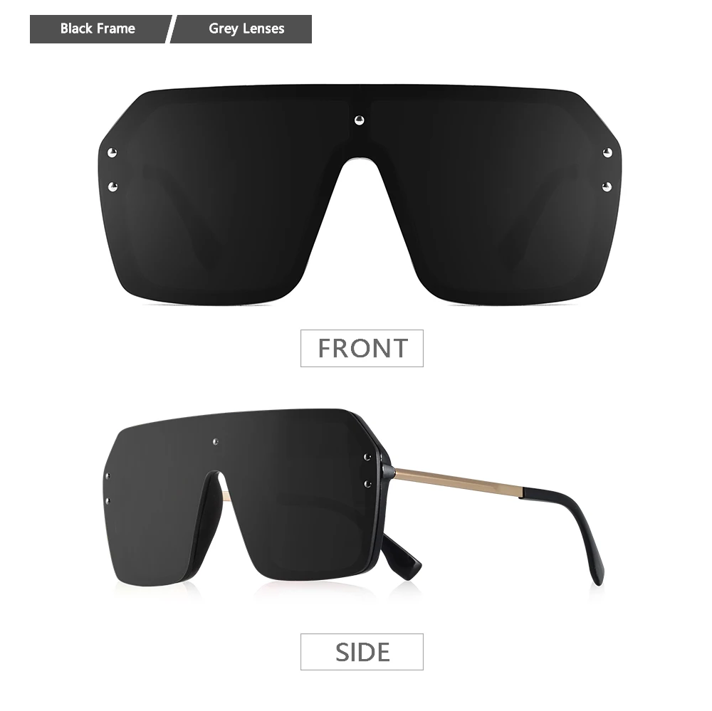 CRIXALIS Übergroße Quadratische Randlose Sonnenbrille Männer Outdoor Sport Reisen Klettern Sonnenbrille Männlichen Mode Brille Shades UV400 – Detail 6