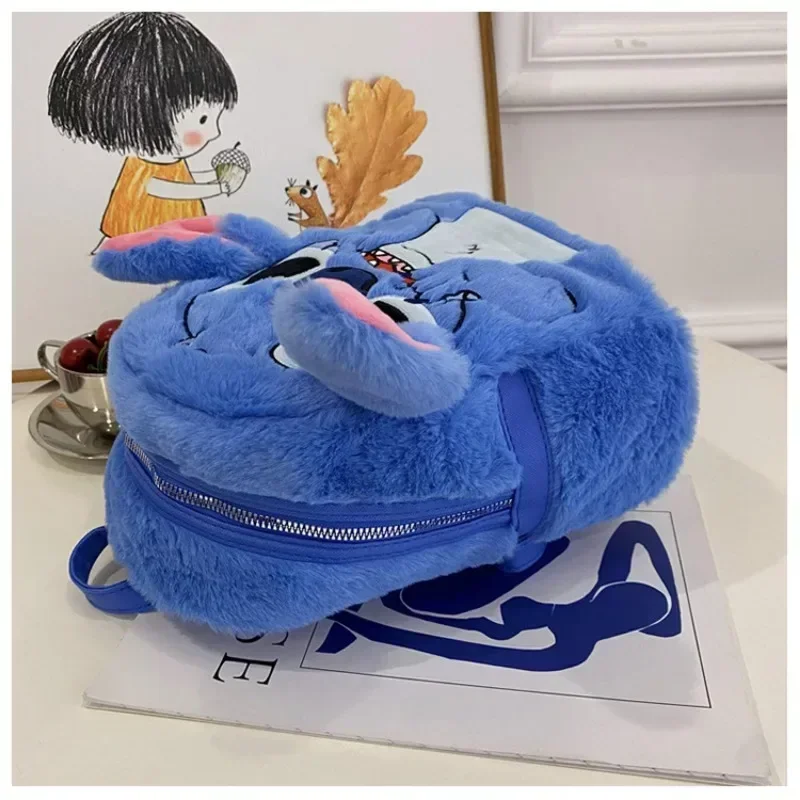 Disney Stich Neue Plüsch Rucksack Cartoon Mode 3D Mini frauen Rucksack Große Kapazität Nette kinder Schul Hohe Qualität