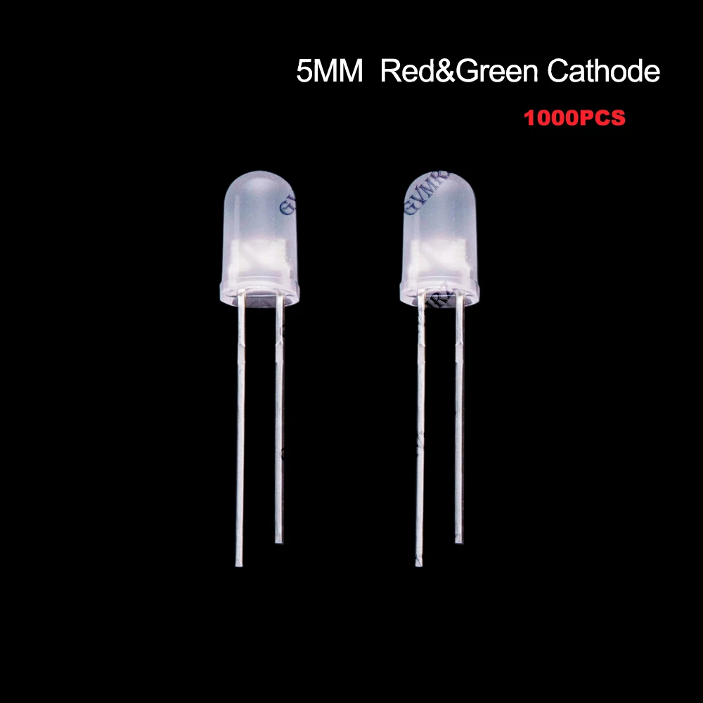 Frosted LED Diode Indicator 3mm 5mm Single & Red-Green Bi-Color Common Anode / Cathode  Red/Blue/ Yellow/Green/White