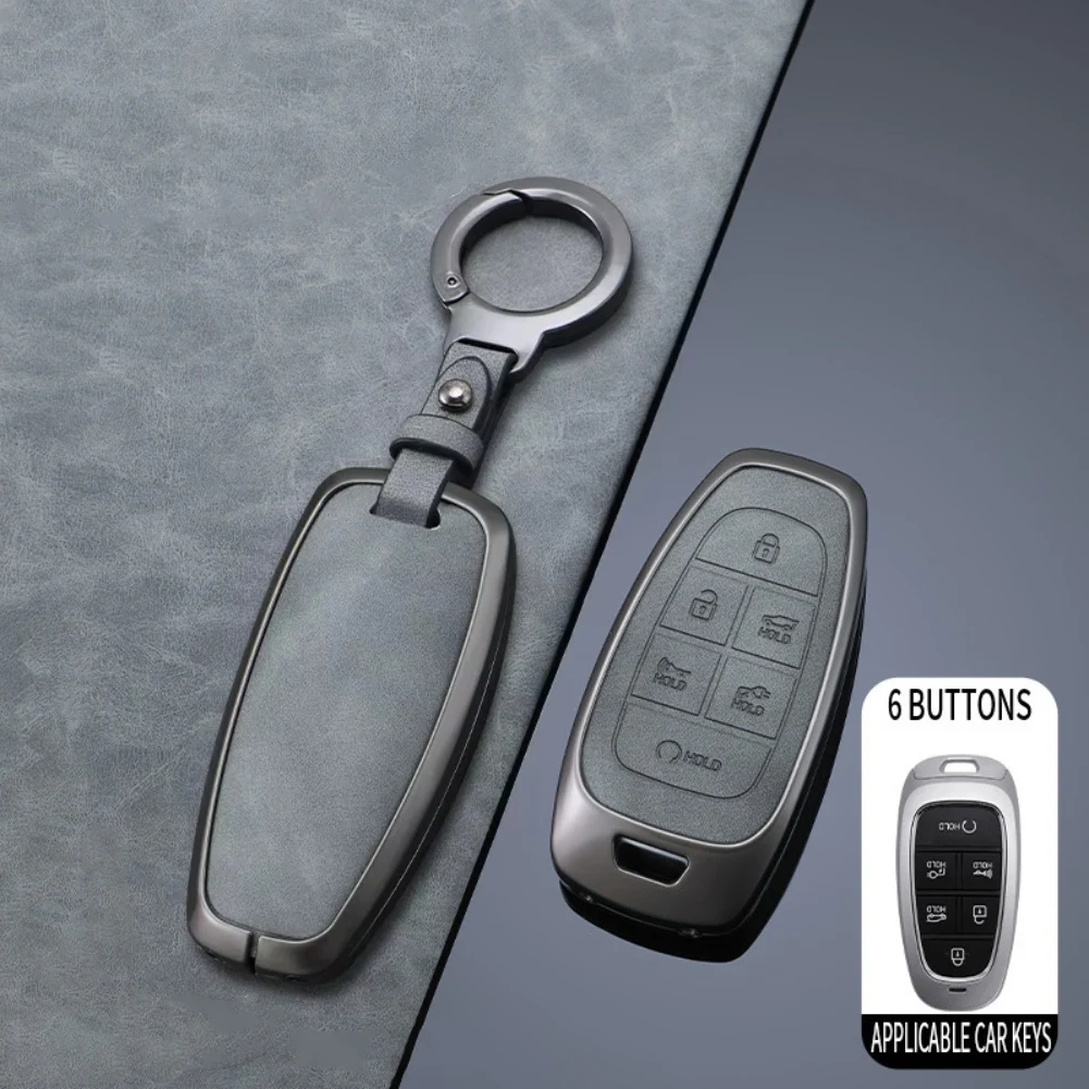 1111111122222nc AlloZi22her Car Key Case Cover Shell For Hyundai Tucson 2021 FOR Solaris Sonata FOR Hybrid NEXNX4324ta11n82020