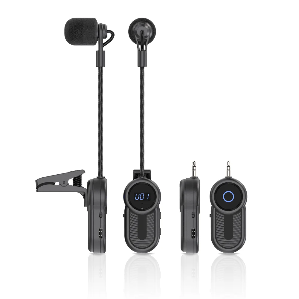 

UHF Wireless Mic Instruments Microphone Saxophone Microphone Transmitter Receiver Set Plug & Play Pick Up For Trumpet Trumbone